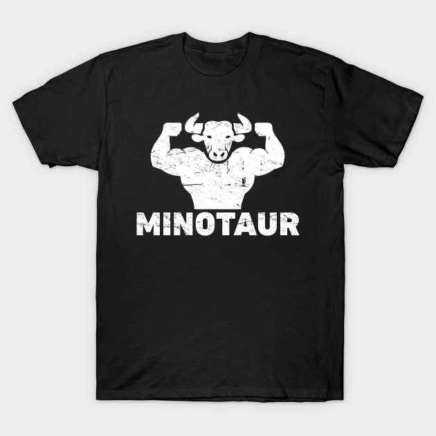 Distressed Greek Mythology Minotaur T-Shirt by MeatMan